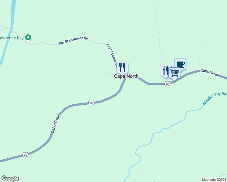 map of restaurants, bars, coffee shops, grocery stores, and more near 29219 Cabot Trail in Dingwall