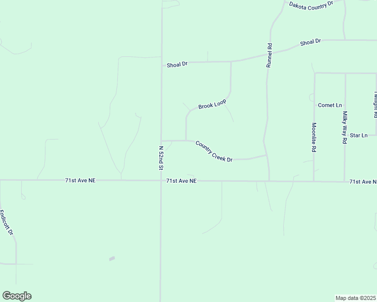 map of restaurants, bars, coffee shops, grocery stores, and more near 5316 Stream Place in Bismarck