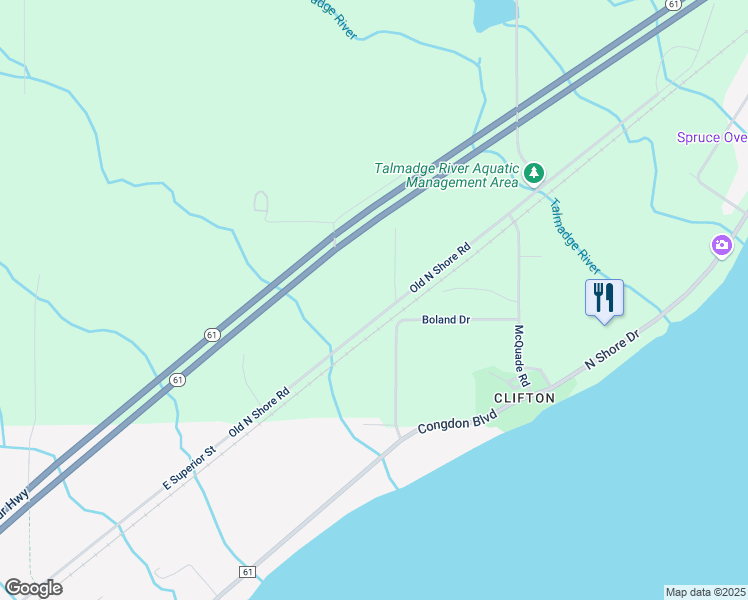 map of restaurants, bars, coffee shops, grocery stores, and more near 479 Mcdonnell Road in Duluth