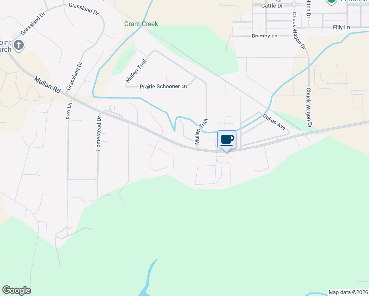 map of restaurants, bars, coffee shops, grocery stores, and more near 6443 Fas 263 in Missoula