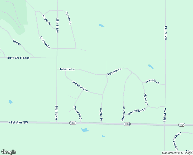 map of restaurants, bars, coffee shops, grocery stores, and more near 2401 Telluride Lane in Bismarck