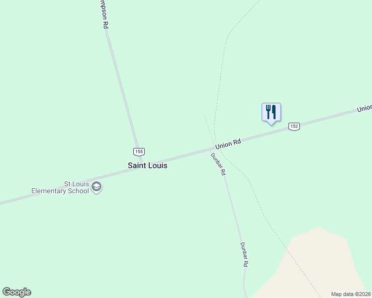 map of restaurants, bars, coffee shops, grocery stores, and more near 3684 Prince Edward Island 152 in Saint Louis