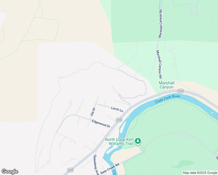 map of restaurants, bars, coffee shops, grocery stores, and more near 5155 Old Marshall Grade Road in Missoula