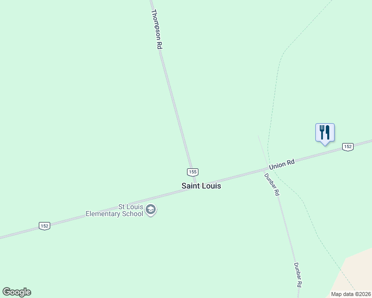 map of restaurants, bars, coffee shops, grocery stores, and more near 1099 Prince Edward Island 155 in Saint Louis