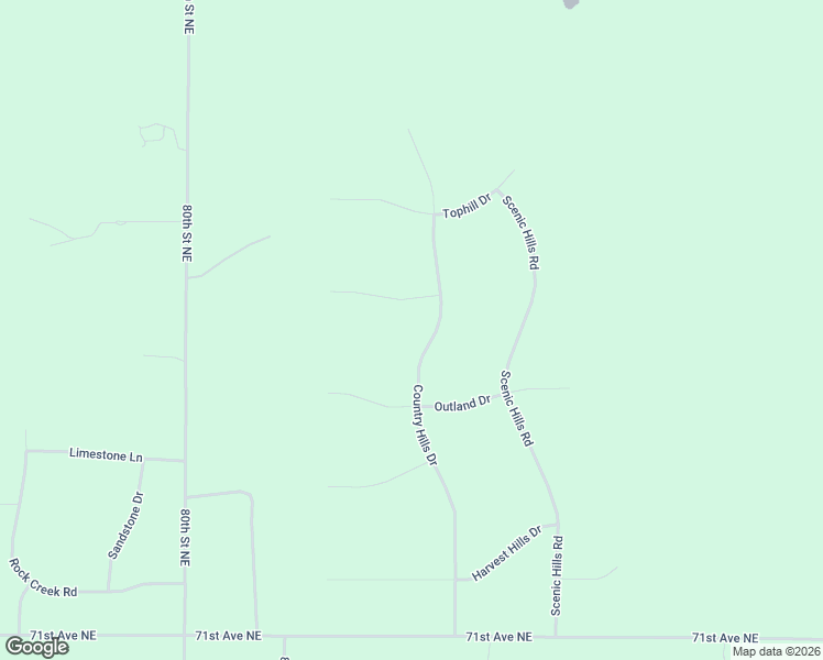 map of restaurants, bars, coffee shops, grocery stores, and more near 7836 Country Hills Drive in Bismarck