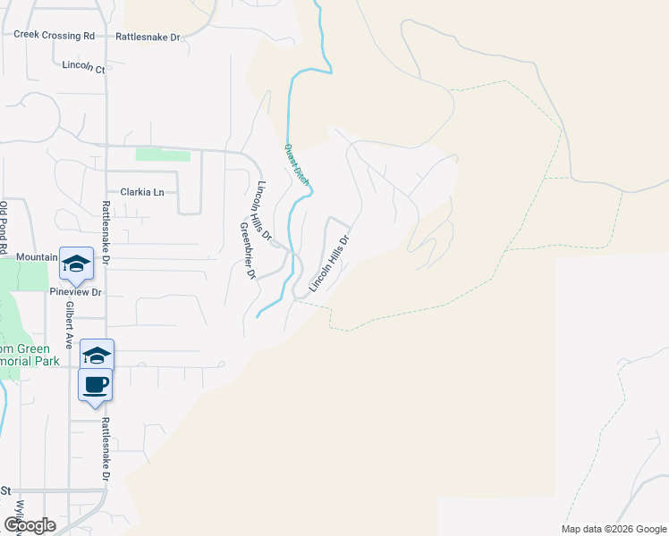 map of restaurants, bars, coffee shops, grocery stores, and more near 2605 Lower Lincoln Hills Dr in Missoula