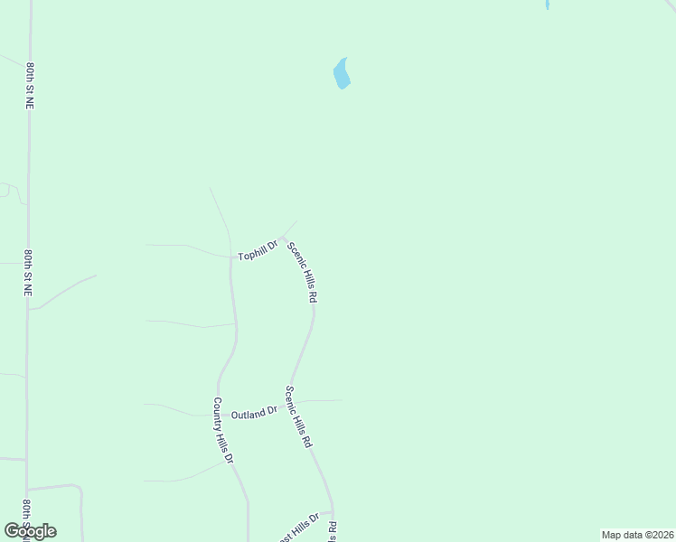 map of restaurants, bars, coffee shops, grocery stores, and more near 7963 Scenic Hills Road in Bismarck