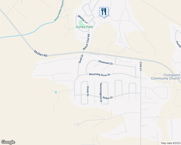 map of restaurants, bars, coffee shops, grocery stores, and more near 2100 Oriole Drive in Missoula