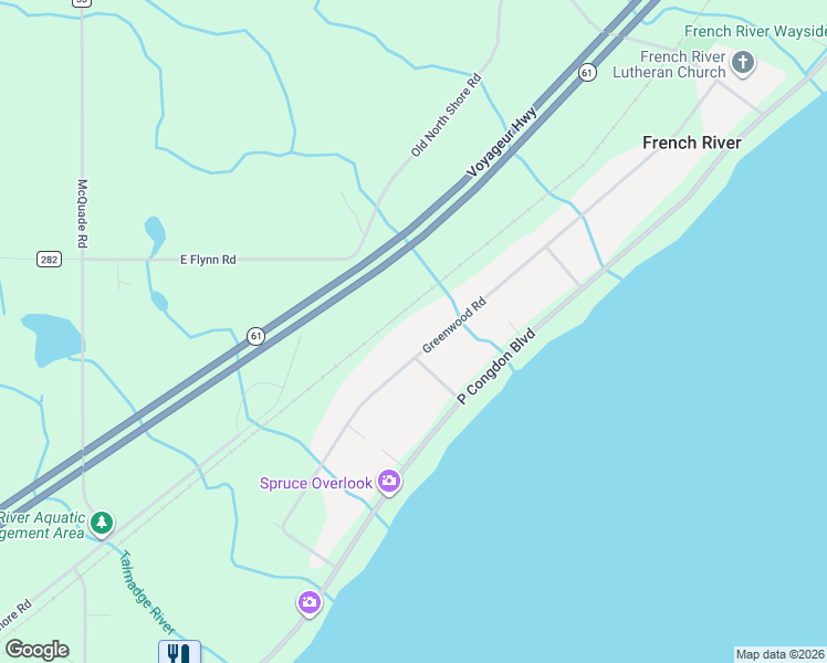 map of restaurants, bars, coffee shops, grocery stores, and more near 5257 Greenwood Road in Duluth