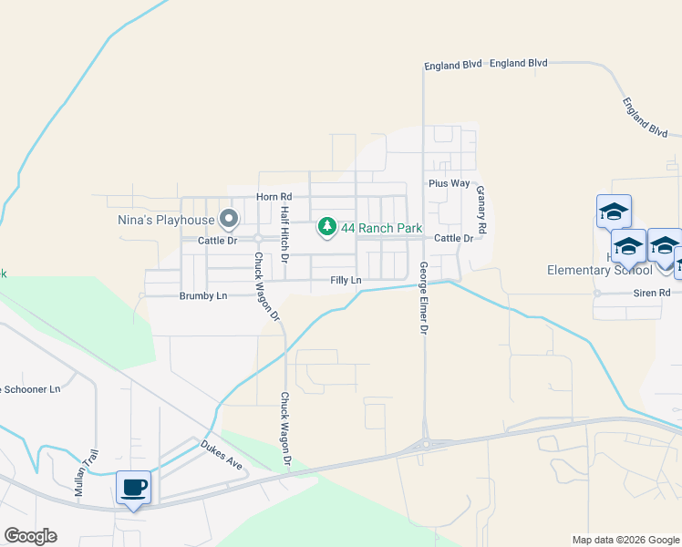map of restaurants, bars, coffee shops, grocery stores, and more near 5352 Horn Rd in Missoula