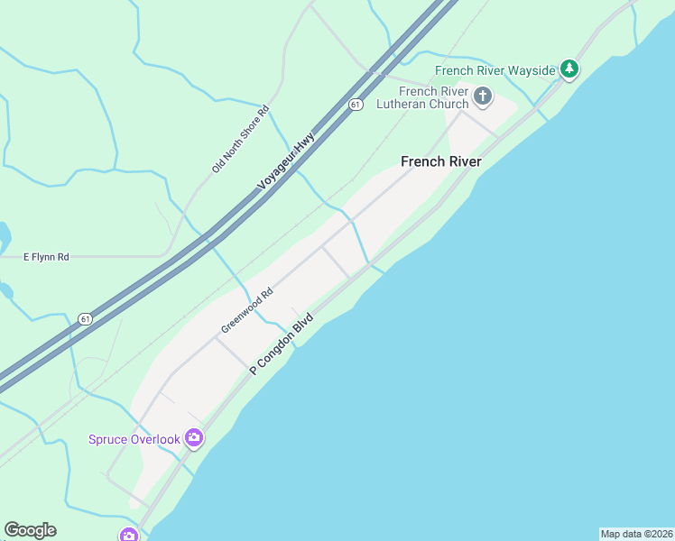 map of restaurants, bars, coffee shops, grocery stores, and more near 5283 North Shore Drive in Duluth