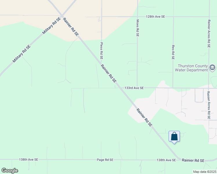 map of restaurants, bars, coffee shops, grocery stores, and more near 10642 133rd Avenue Southeast in Rainier