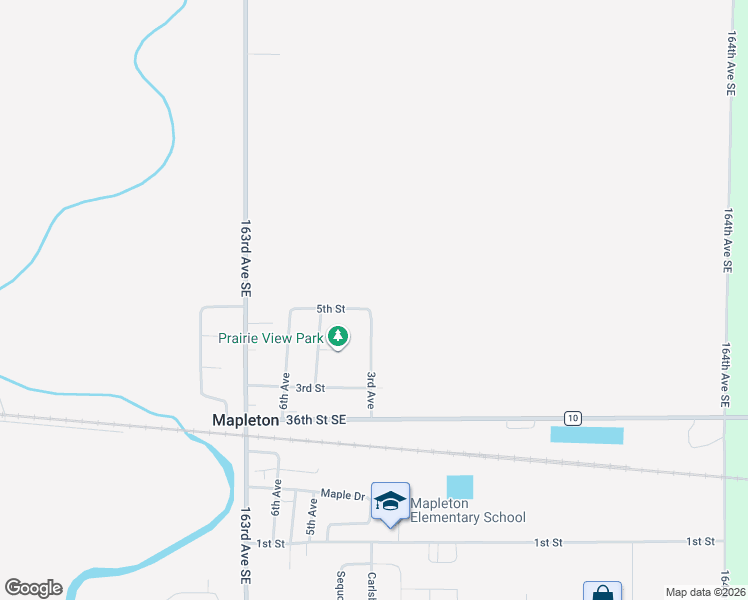 map of restaurants, bars, coffee shops, grocery stores, and more near 419 3rd Avenue in Mapleton
