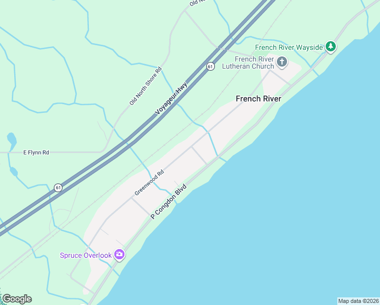 map of restaurants, bars, coffee shops, grocery stores, and more near 5277 North Shore Drive in Duluth