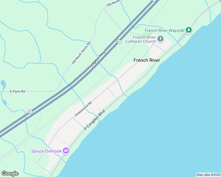 map of restaurants, bars, coffee shops, grocery stores, and more near 5283 North Shore Drive in Duluth