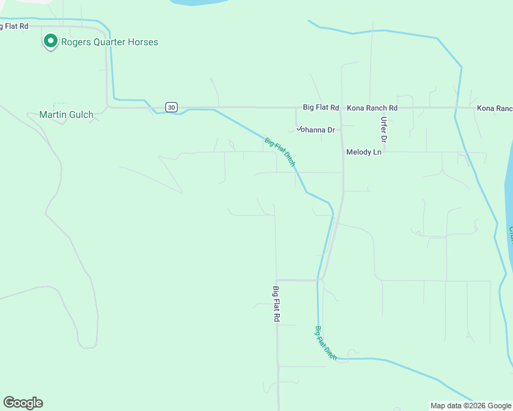 map of restaurants, bars, coffee shops, grocery stores, and more near 12205 Virginia Lane in Missoula