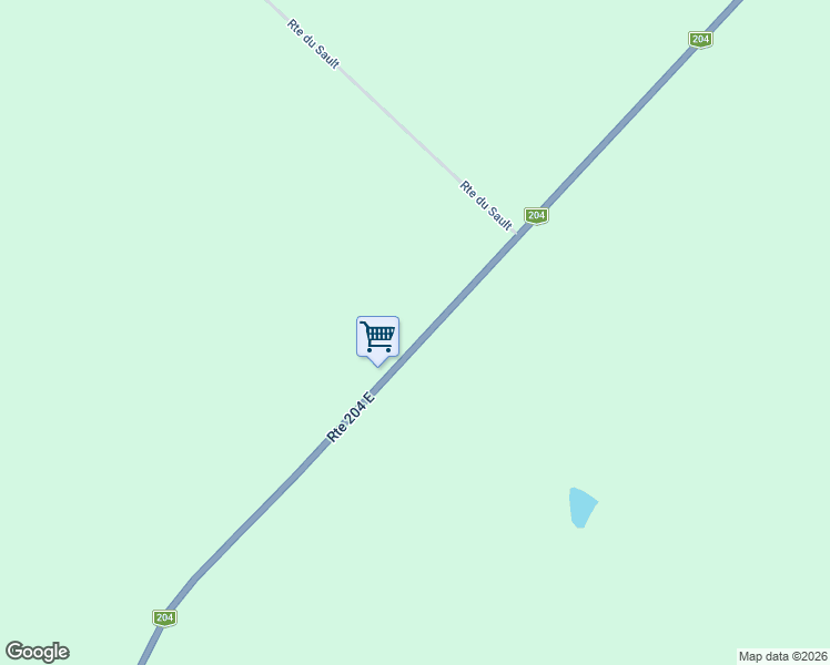 map of restaurants, bars, coffee shops, grocery stores, and more near 135 Québec 204 in Saint-Adalbert