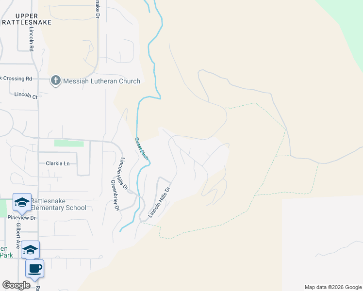 map of restaurants, bars, coffee shops, grocery stores, and more near 12 Contour Rd in Missoula