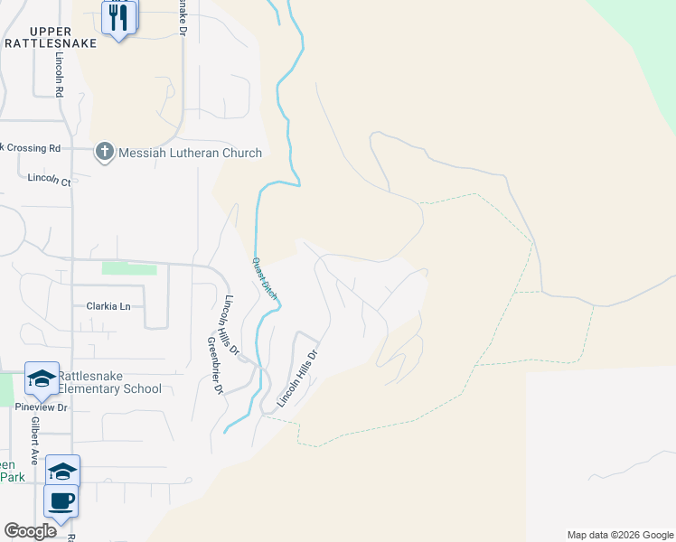 map of restaurants, bars, coffee shops, grocery stores, and more near 12 Contour Rd in Missoula