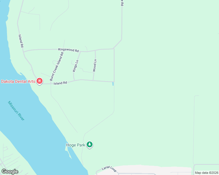 map of restaurants, bars, coffee shops, grocery stores, and more near 6109 Island Road in Bismarck