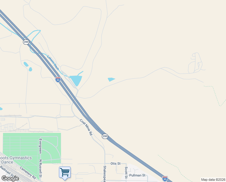 map of restaurants, bars, coffee shops, grocery stores, and more near 1600-1786 Spurlock Road in Missoula