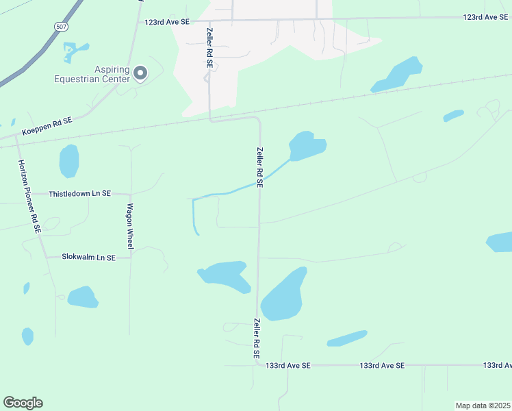 map of restaurants, bars, coffee shops, grocery stores, and more near 12742-12908 Zeller Road Southeast in Yelm