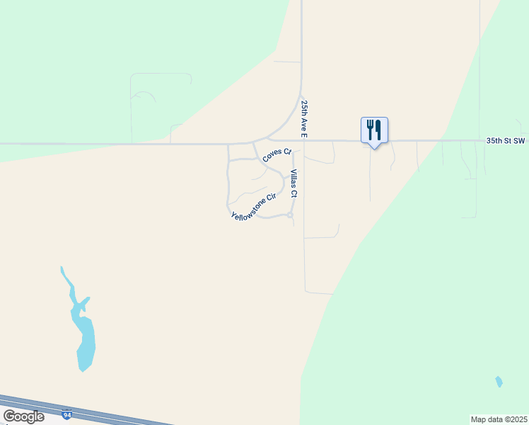 map of restaurants, bars, coffee shops, grocery stores, and more near 2291 Geyser Court in Dickinson