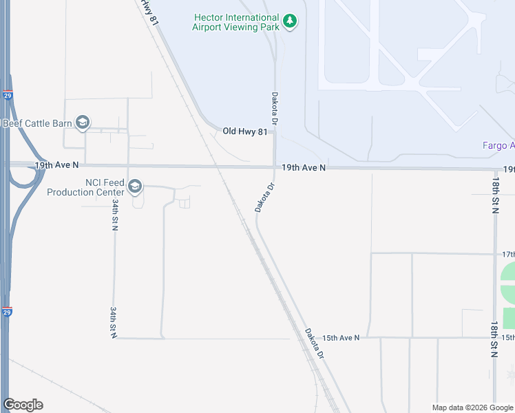 map of restaurants, bars, coffee shops, grocery stores, and more near 1820 Dakota Drive in Fargo