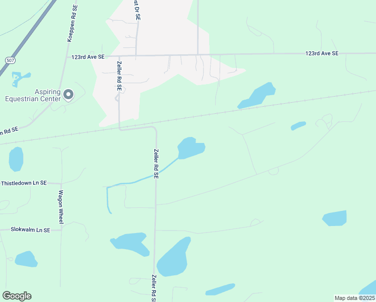 map of restaurants, bars, coffee shops, grocery stores, and more near 12742 Zeller Road Southeast in Yelm