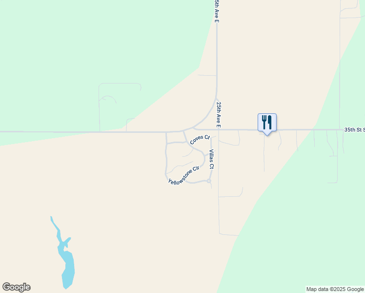 map of restaurants, bars, coffee shops, grocery stores, and more near 2254 Caldera Drive in Dickinson