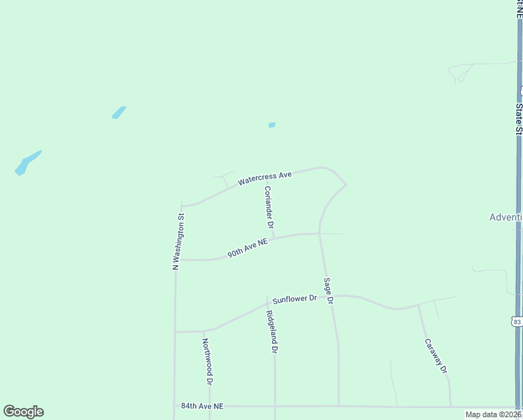 map of restaurants, bars, coffee shops, grocery stores, and more near 9010 Coriander Drive in Bismarck