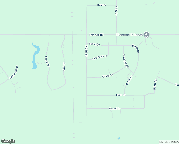 map of restaurants, bars, coffee shops, grocery stores, and more near 2620 Clover Lane in Bismarck