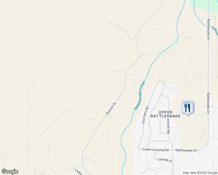 map of restaurants, bars, coffee shops, grocery stores, and more near 4425 Duncan Drive in Missoula