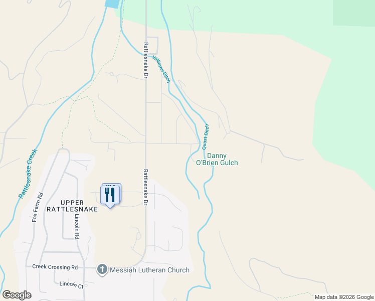 map of restaurants, bars, coffee shops, grocery stores, and more near 2329 Quaking Aspen Lane in Missoula