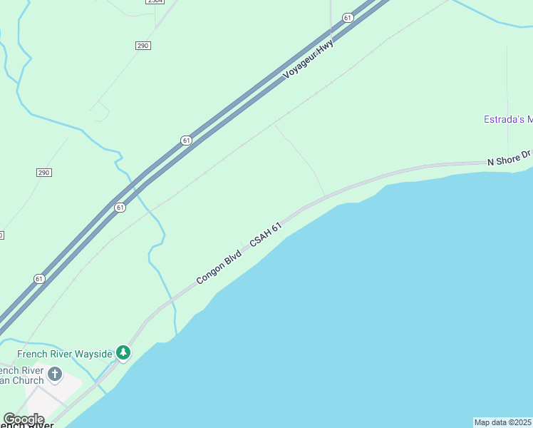 map of restaurants, bars, coffee shops, grocery stores, and more near 5417 North Shore Drive in Duluth