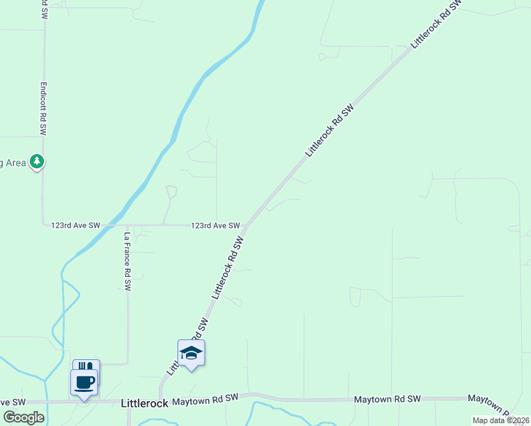 map of restaurants, bars, coffee shops, grocery stores, and more near 12204 Littlerock Road Southwest in Olympia