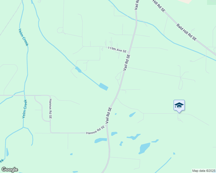 map of restaurants, bars, coffee shops, grocery stores, and more near 12247 Vail Road Southeast in Yelm