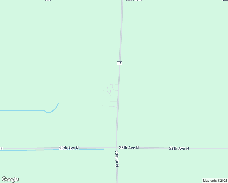 map of restaurants, bars, coffee shops, grocery stores, and more near 3179 70th Street North in Glyndon