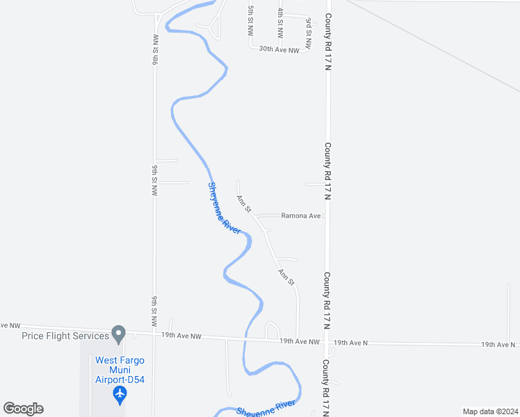 map of restaurants, bars, coffee shops, grocery stores, and more near 419 Ramona Avenue in West Fargo