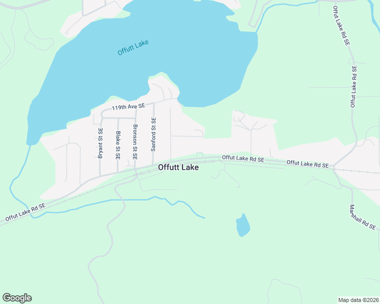 map of restaurants, bars, coffee shops, grocery stores, and more near 4520 Offut Lake Road Southeast in Tenino