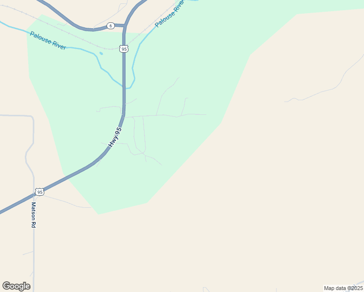 map of restaurants, bars, coffee shops, grocery stores, and more near 5378 U.S. 95 in Potlatch