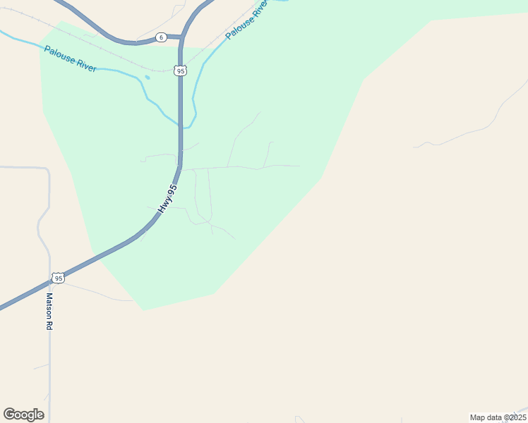 map of restaurants, bars, coffee shops, grocery stores, and more near 5378 U.S. 95 in Potlatch