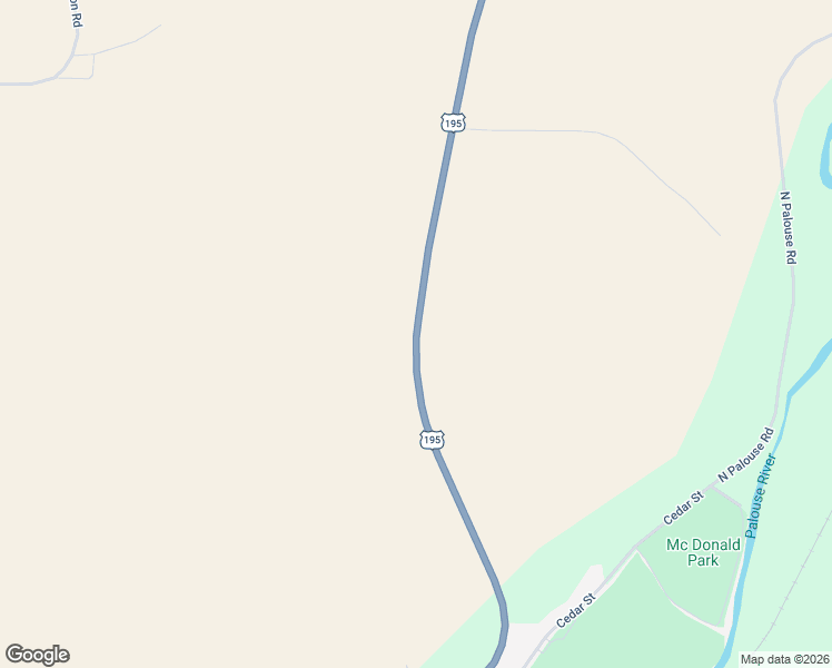 map of restaurants, bars, coffee shops, grocery stores, and more near U.S. 195 in Colfax