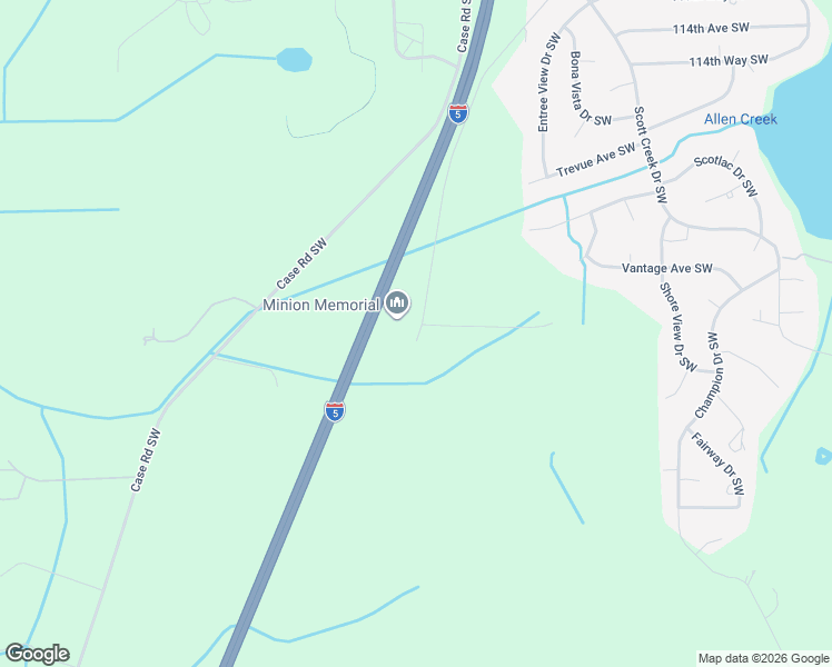 map of restaurants, bars, coffee shops, grocery stores, and more near 11938 Case-Extension Road Southwest in Olympia