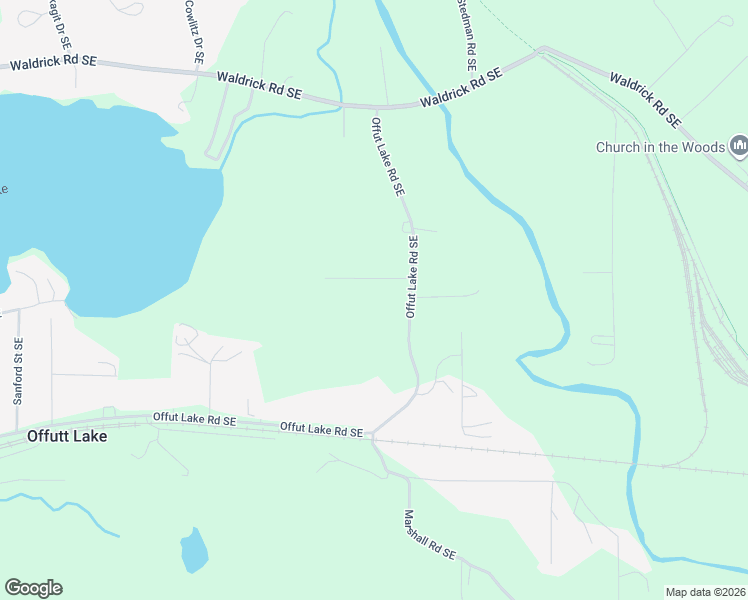 map of restaurants, bars, coffee shops, grocery stores, and more near 5640 Offut Lake Road Southeast in Tenino