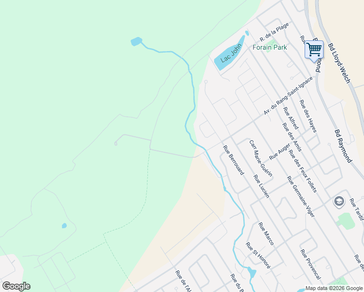 map of restaurants, bars, coffee shops, grocery stores, and more near 1 Avenue du Rang-Saint-Ignace in Québec