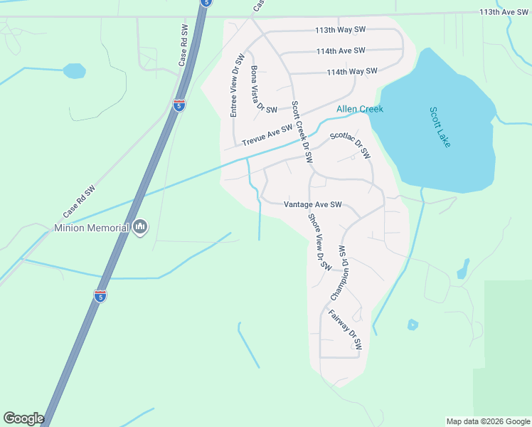 map of restaurants, bars, coffee shops, grocery stores, and more near 2739 Vantage Avenue Southwest in Olympia