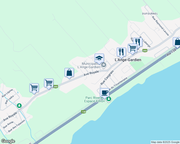 6323 Avenue Royale, L'AngeGardien QC Walk Score