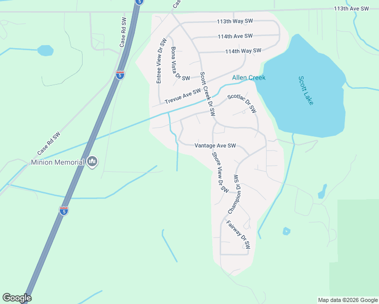 map of restaurants, bars, coffee shops, grocery stores, and more near 2739 Vantage Ave SW in Olympia