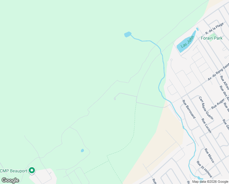 map of restaurants, bars, coffee shops, grocery stores, and more near Rue de Chasseforêt in Québec